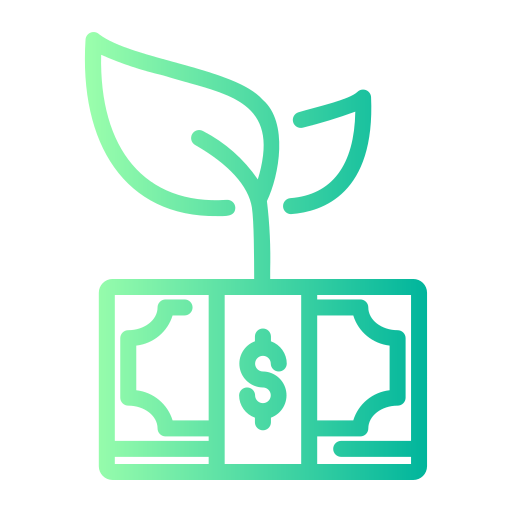 お金の成長 Generic gradient outline icon