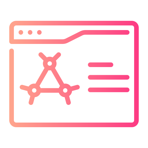 navegador web Generic gradient outline icono