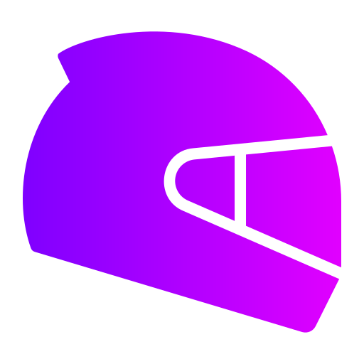 kask wyścigowy Generic gradient fill ikona