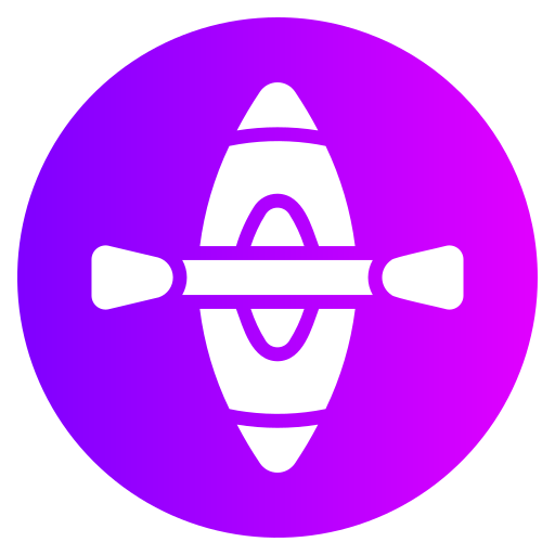 カヤック Generic gradient fill icon