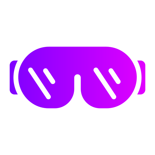 gafas de esquí Generic gradient fill icono