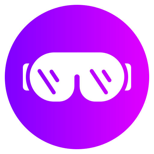 Лыжные очки Generic gradient fill иконка
