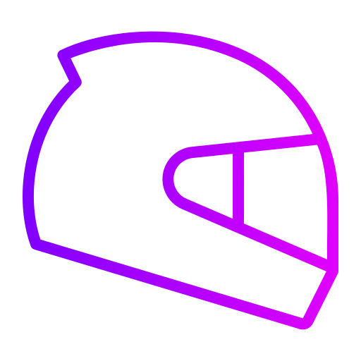 kask wyścigowy Generic gradient outline ikona