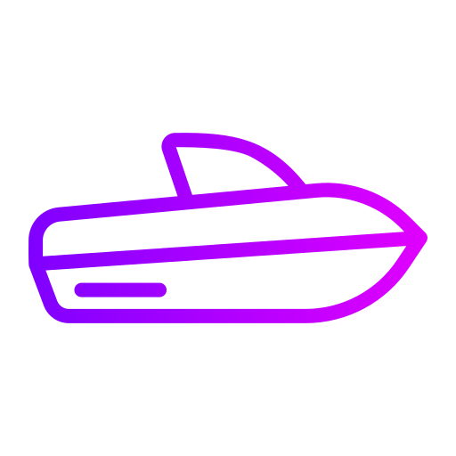 szybka łódź Generic gradient outline ikona