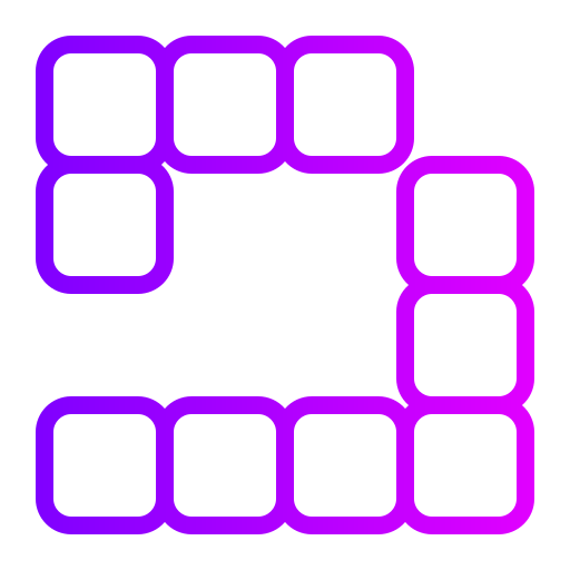 tetris Generic gradient outline ikona