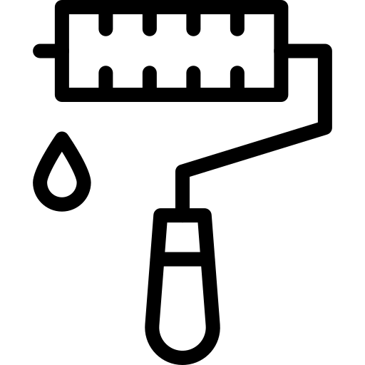 페인트 롤러 Generic black outline icon