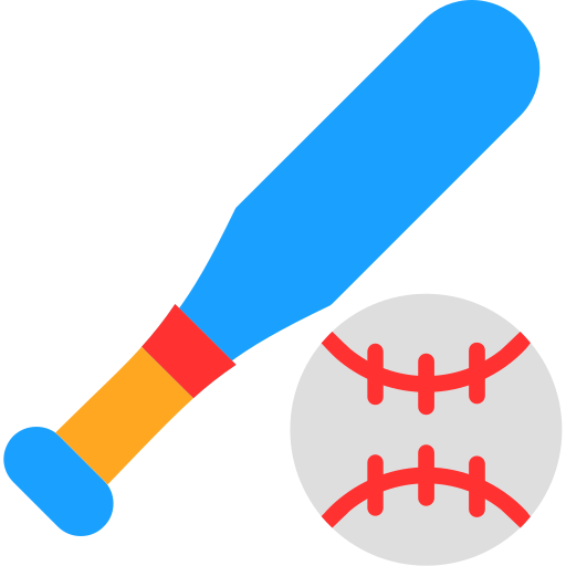 Бейсбол Generic color fill иконка