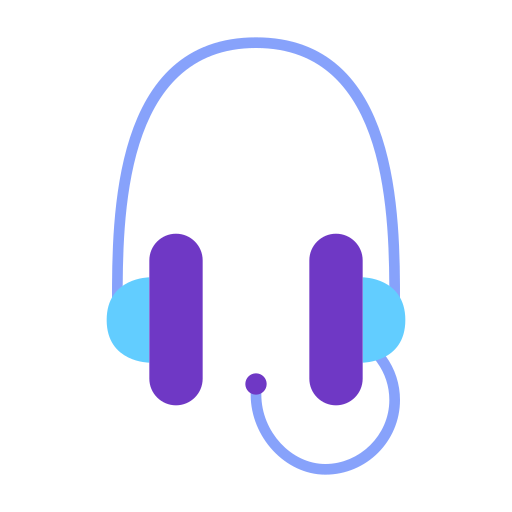 mikrofon słuchawek Generic color fill ikona