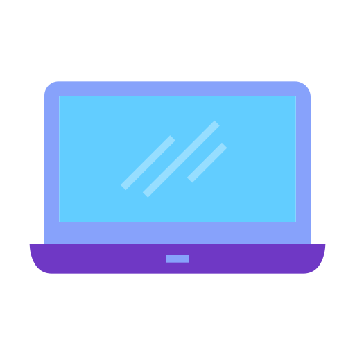 icona del computer portatile Generic color fill icona