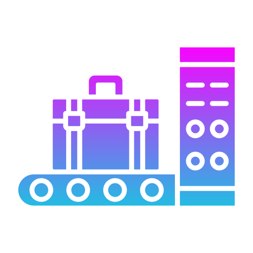 Luggage scan Generic gradient fill icon