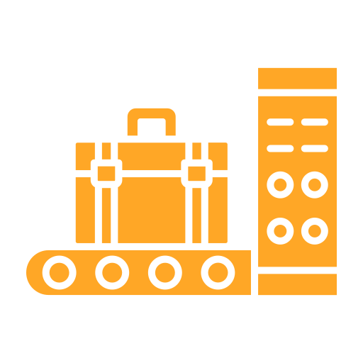 Luggage scan Generic color fill icon