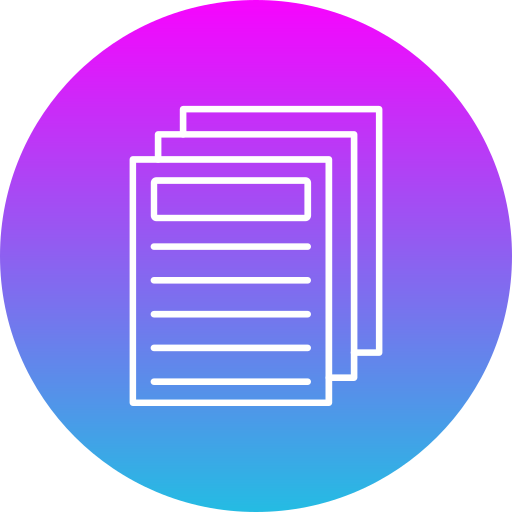 Document Generic gradient fill icon