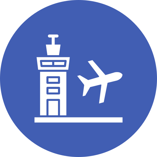 aeropuerto Generic color fill icono