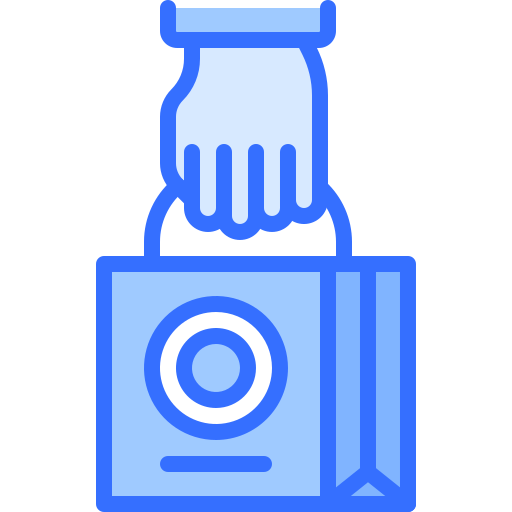 plastic tas Coloring Blue icoon