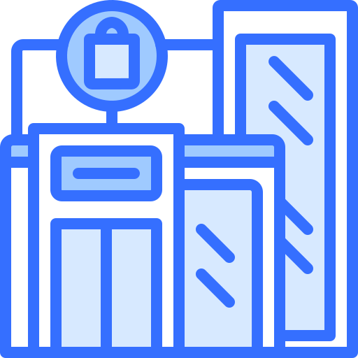 Shop Coloring Blue icon