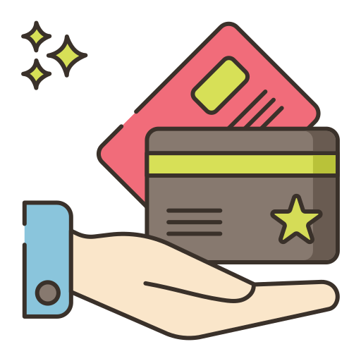 Credit card Flaticons Lineal Color icon