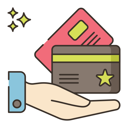 carta di credito Flaticons Lineal Color icona