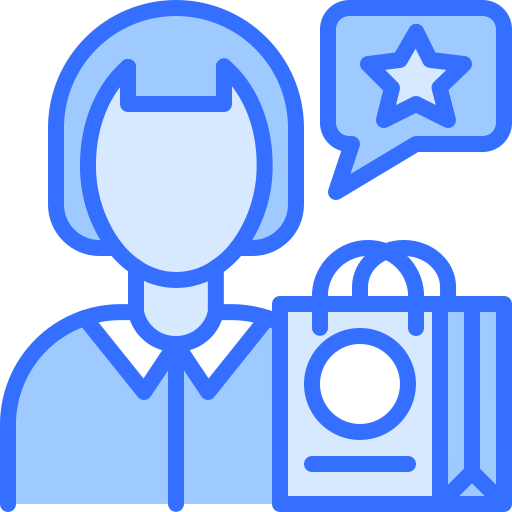 Review Coloring Blue icon