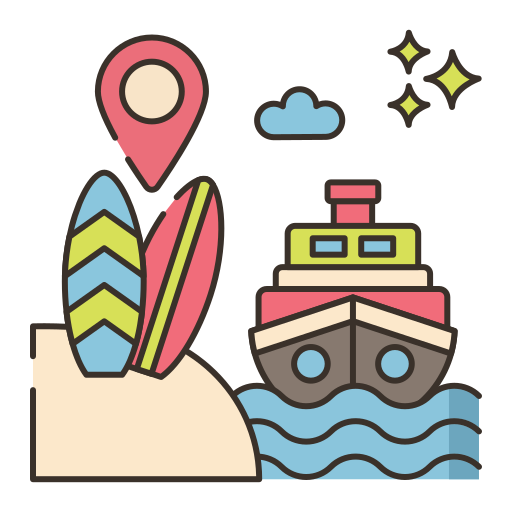 Destination Flaticons Lineal Color icon