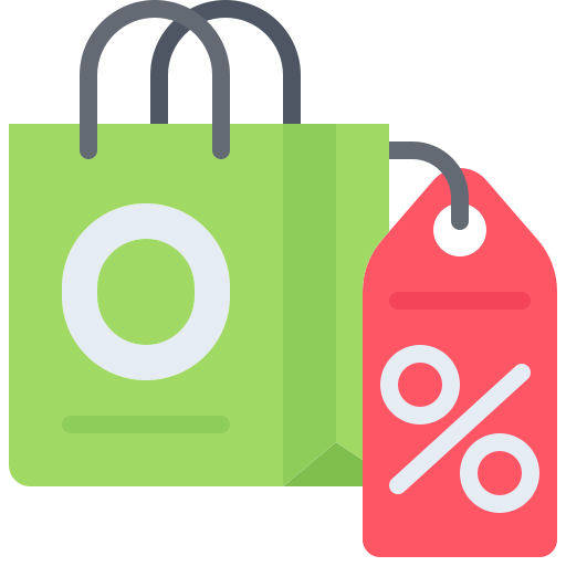 Discount Coloring Flat icon
