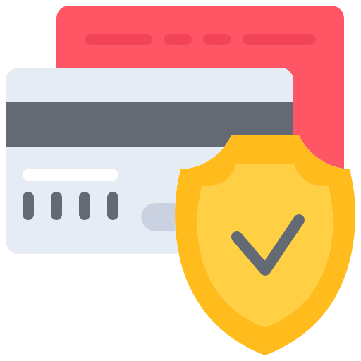 Credit card Coloring Flat icon