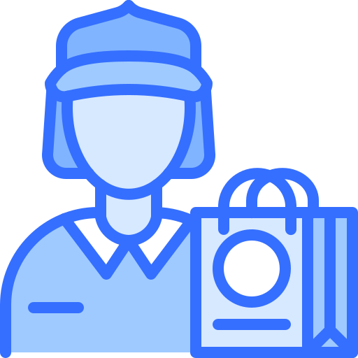 Courier Coloring Blue icon