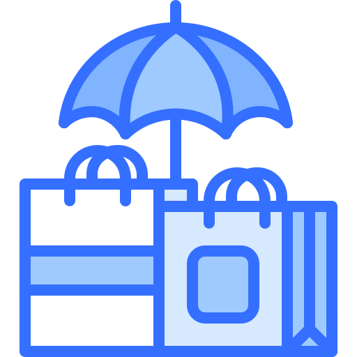 보험 Coloring Blue icon