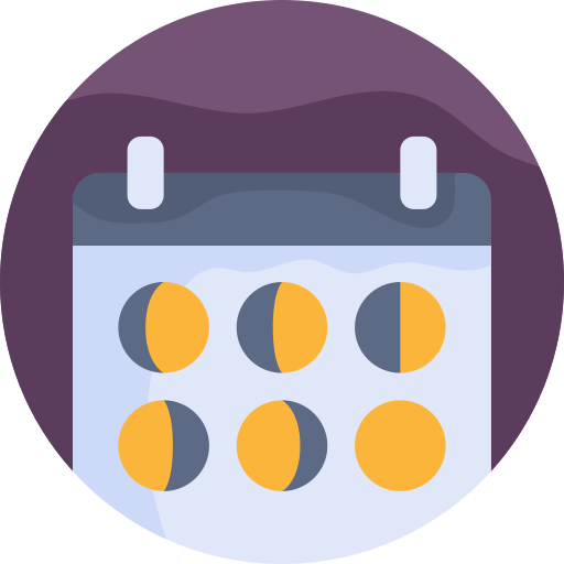 月のカレンダー bqlqn Flat icon