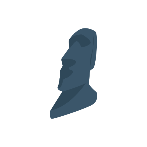 Easter Island Dinosoft Flat icon