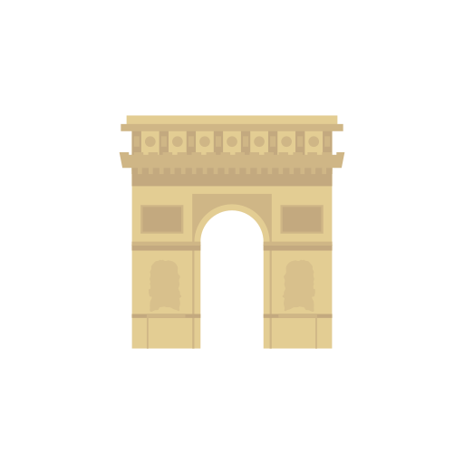 India gate Dinosoft Flat icon