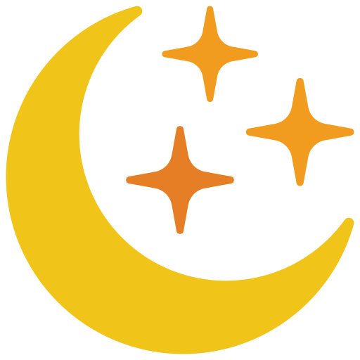 półksiężyc Basic Miscellany Flat ikona