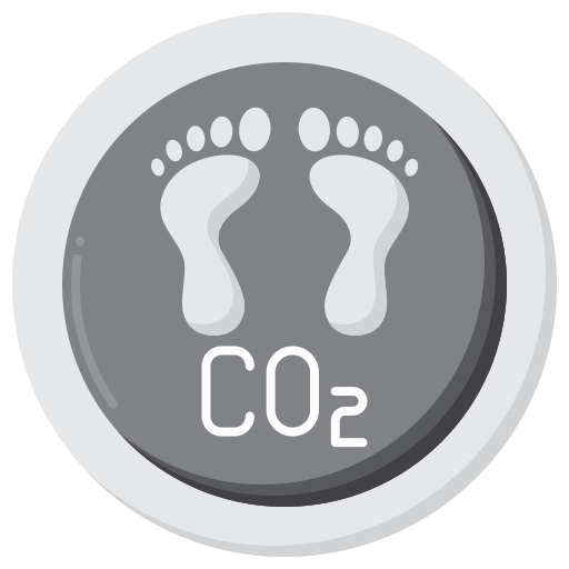 koolstofvoetafdruk Flaticons Flat icoon