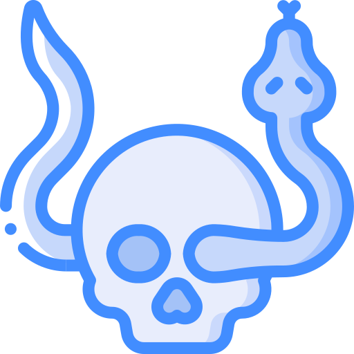 頭蓋骨 Basic Miscellany Blue icon
