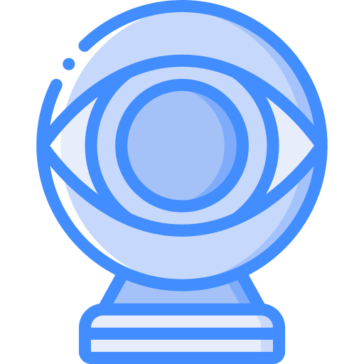 Crystal ball Basic Miscellany Blue icon