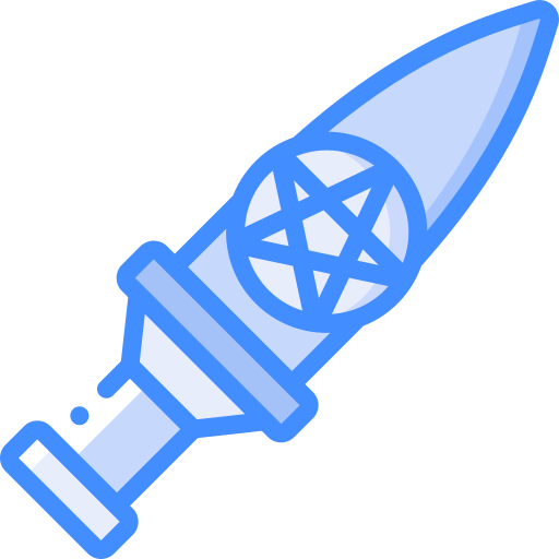 Dagger Basic Miscellany Blue icon