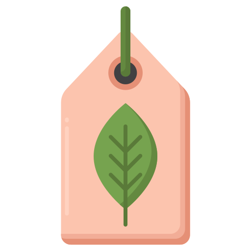 Eco tag Flaticons Flat icon