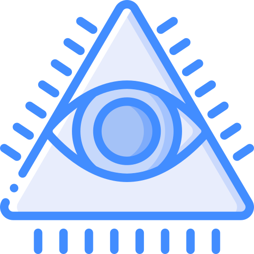 三角形 Basic Miscellany Blue icon