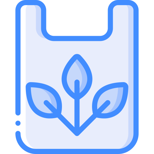 Paper bag Basic Miscellany Blue icon