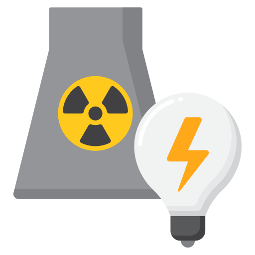 energia nuklearna Flaticons Flat ikona