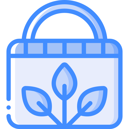 borsa di tela Basic Miscellany Blue icona