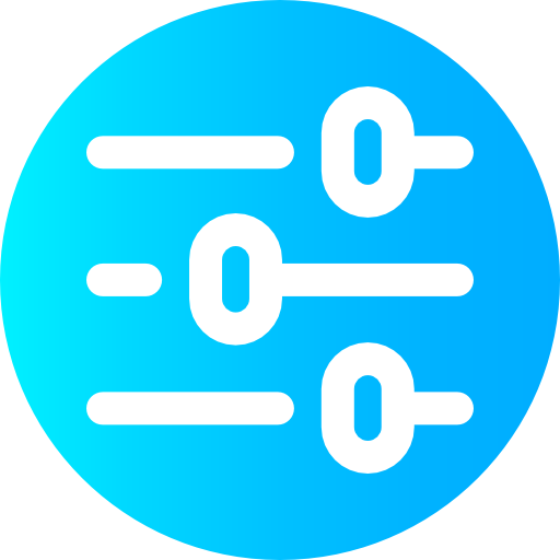 설정 Super Basic Omission Circular icon