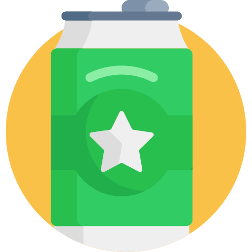 Beer can Detailed Flat Circular Flat icon