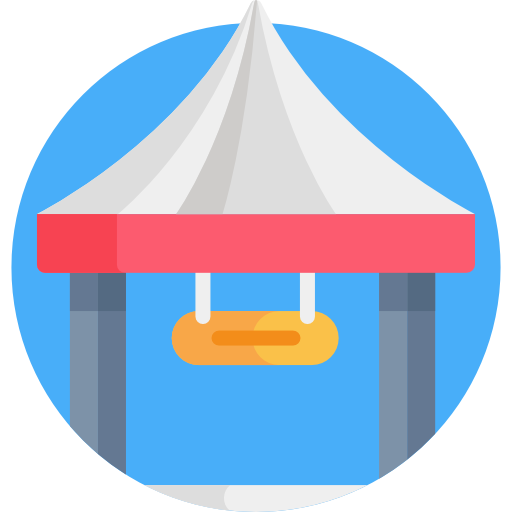 evenementen tent Detailed Flat Circular Flat icoon