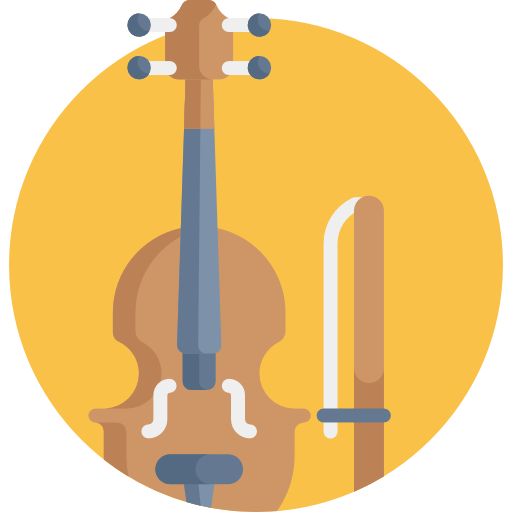 violine Detailed Flat Circular Flat icon
