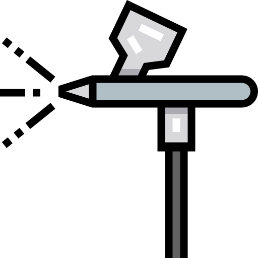 エアブラシ Detailed Straight Lineal color icon