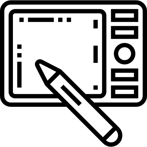 tavoletta grafica Detailed Straight Lineal icona