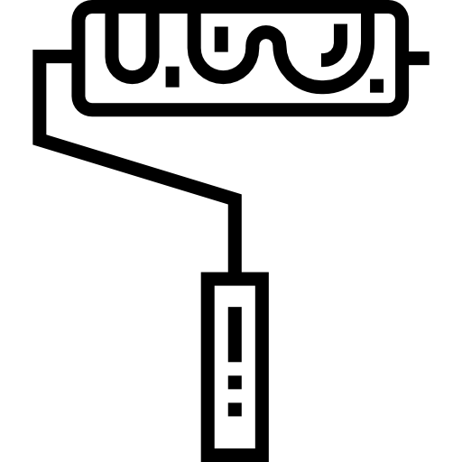 wałek malarski Detailed Straight Lineal ikona