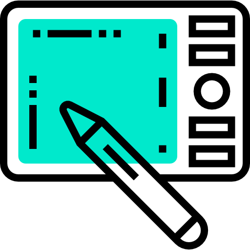 tableta gráfica Detailed Straight One Color icono
