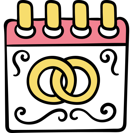kalendarz Hand Drawn Color ikona