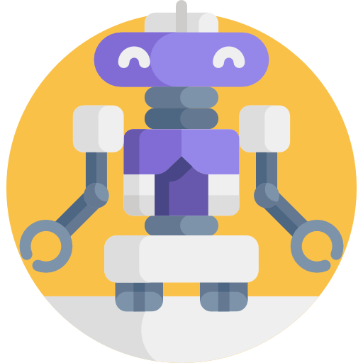 robot Detailed Flat Circular Flat icoon